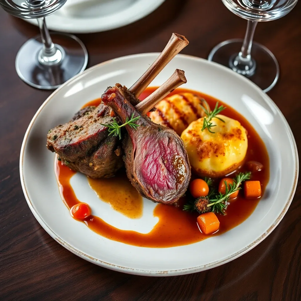 Roasted Rack of Lamb Provençal