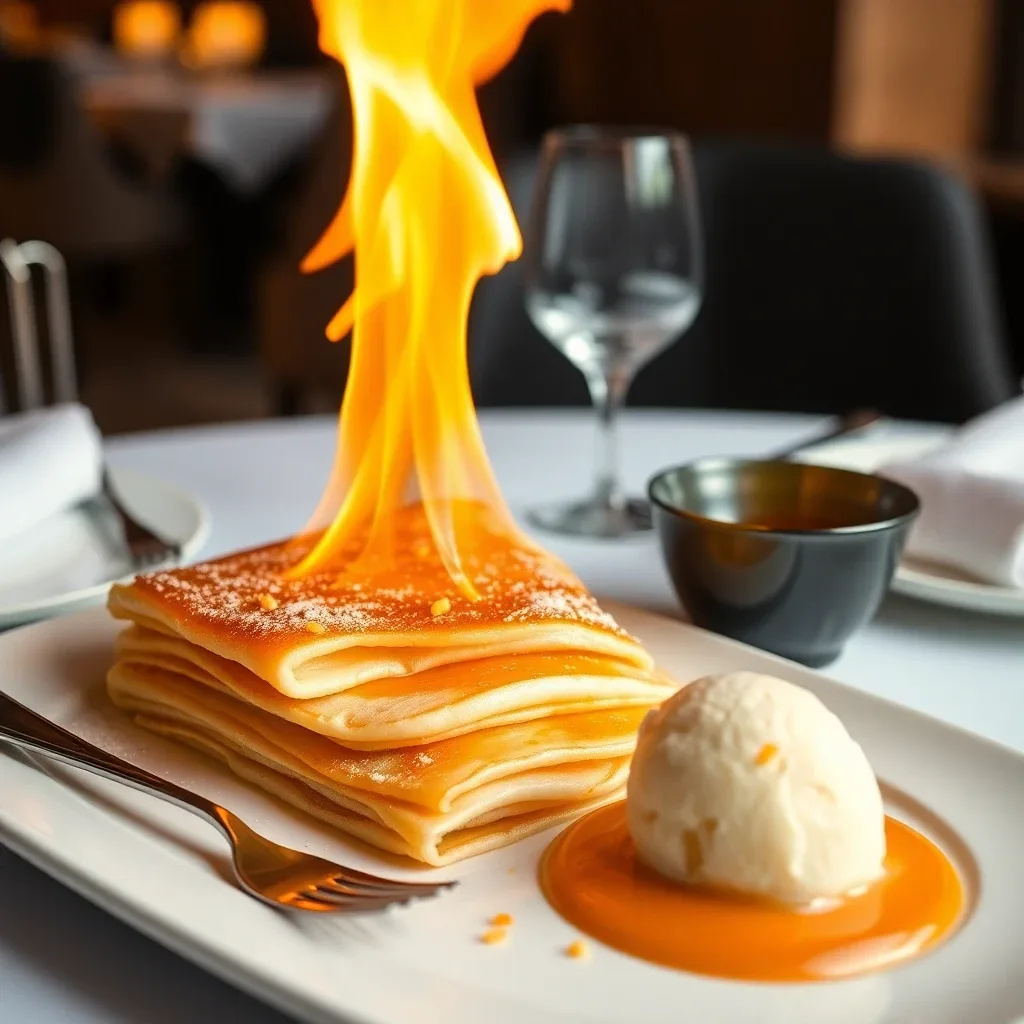 Crêpes Suzette Flambée
